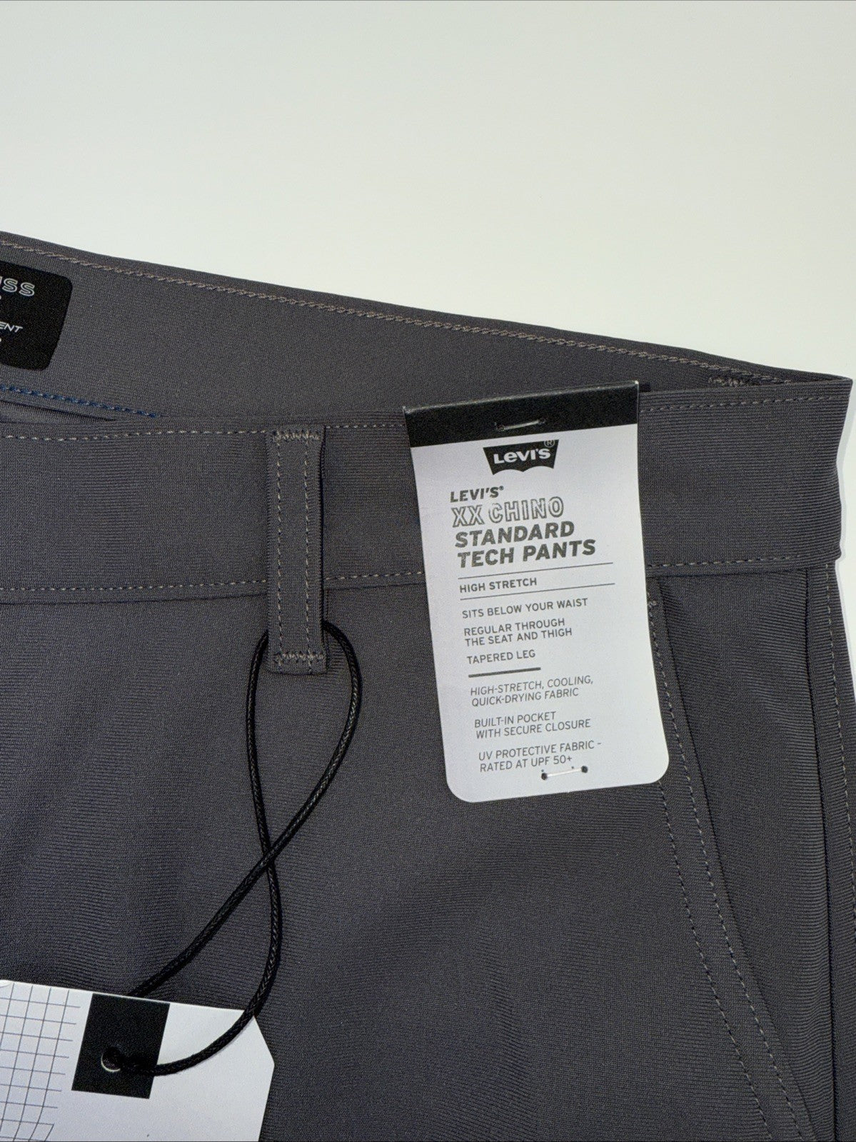 $69 Levi’s XX Chino Standard Tech Men’s Pants- Charred Grey- 36W 30L-New Tags