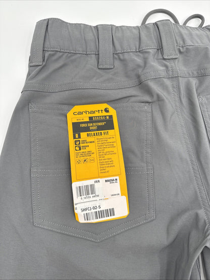 Carhartt Men's Force Sun Defender Relaxed Fit Lightweight Shorts-Grey-Small-New