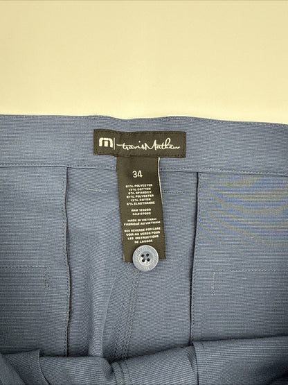 $85 Travis Mathew Men's Beck Shorts Stretch Waistband - Indigo -Size: 34- New