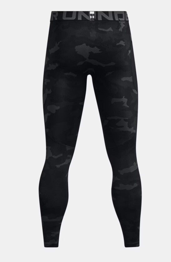 Under Armour Men's ColdGear Infrared Printed Leggings 1381747-Black Camo-XLarge