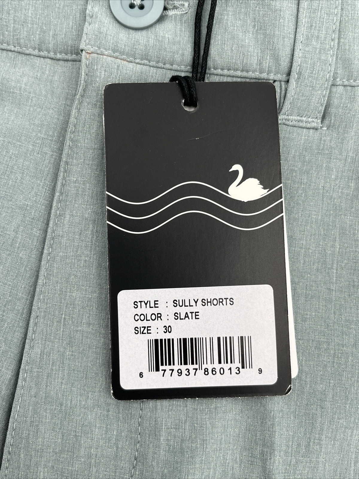 $70 Swannies Men’s Sully Golf Shorts Performance Stretch Waistband-Slate-Size:30