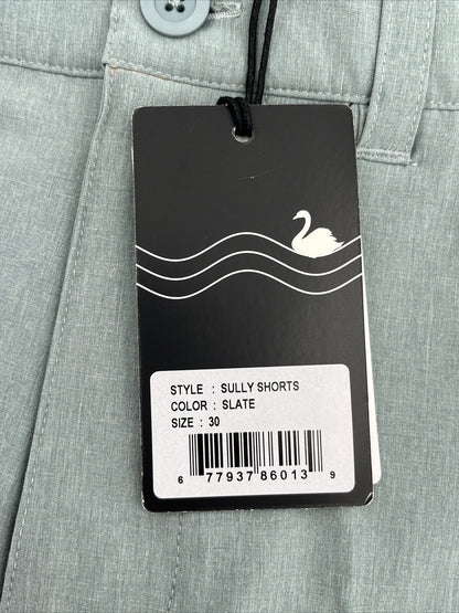 $70 Swannies Men’s Sully Golf Shorts Performance Stretch Waistband-Slate-Size:30