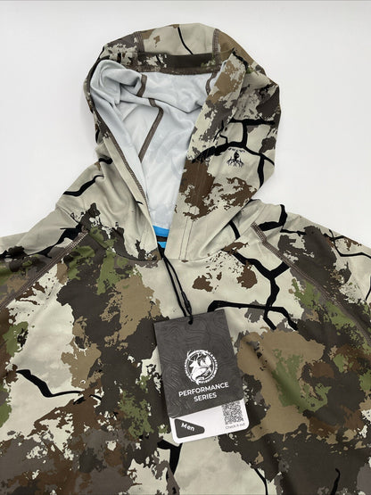 Fieldsheer Performance Men’s Mobile Cooling Long Sleeve Hoody-Kings Camo-Small