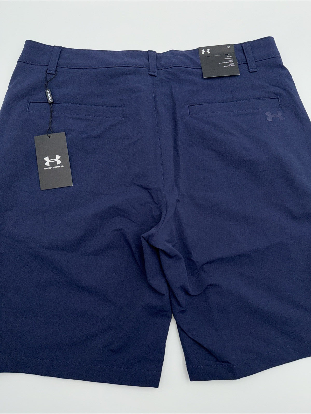 $60 Under Armour Men's Wicking Matchplay Tech Golf Shorts -Navy- Size 38W - New