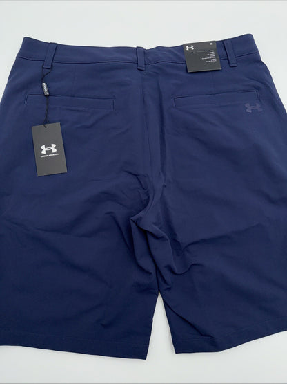 $60 Under Armour Men's Wicking Matchplay Tech Golf Shorts -Navy- Size 38W - New