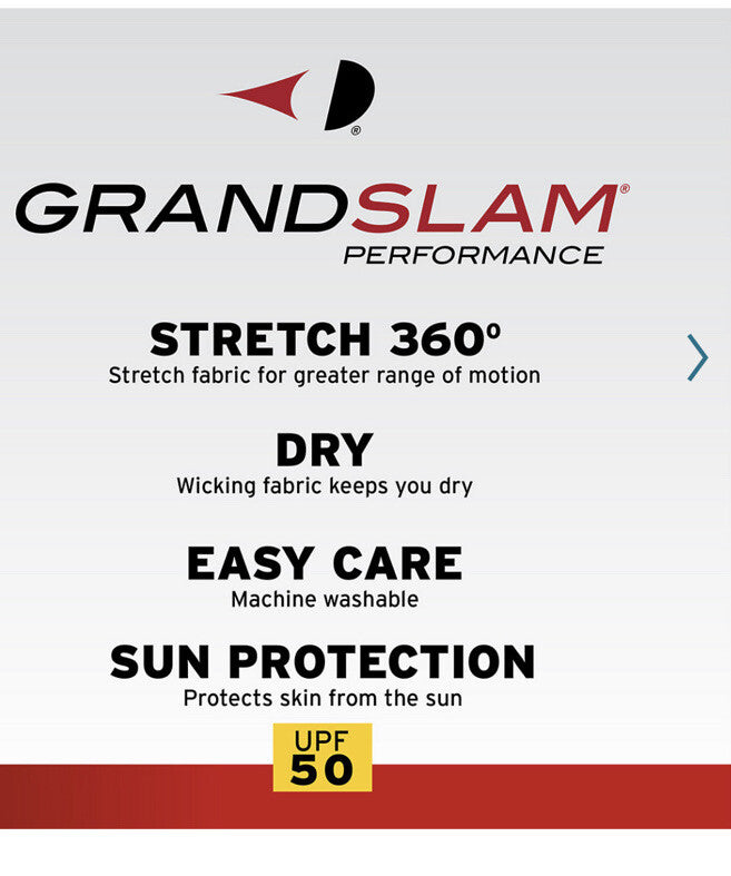 Grand Slam Performance Stretch Golf Shorts Mens -Chambray Blue- 40W- New $65