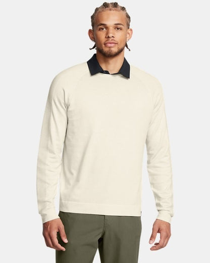 $150 Under Armour Men's Tour Tips Sweater - White - Medium - New With Tag