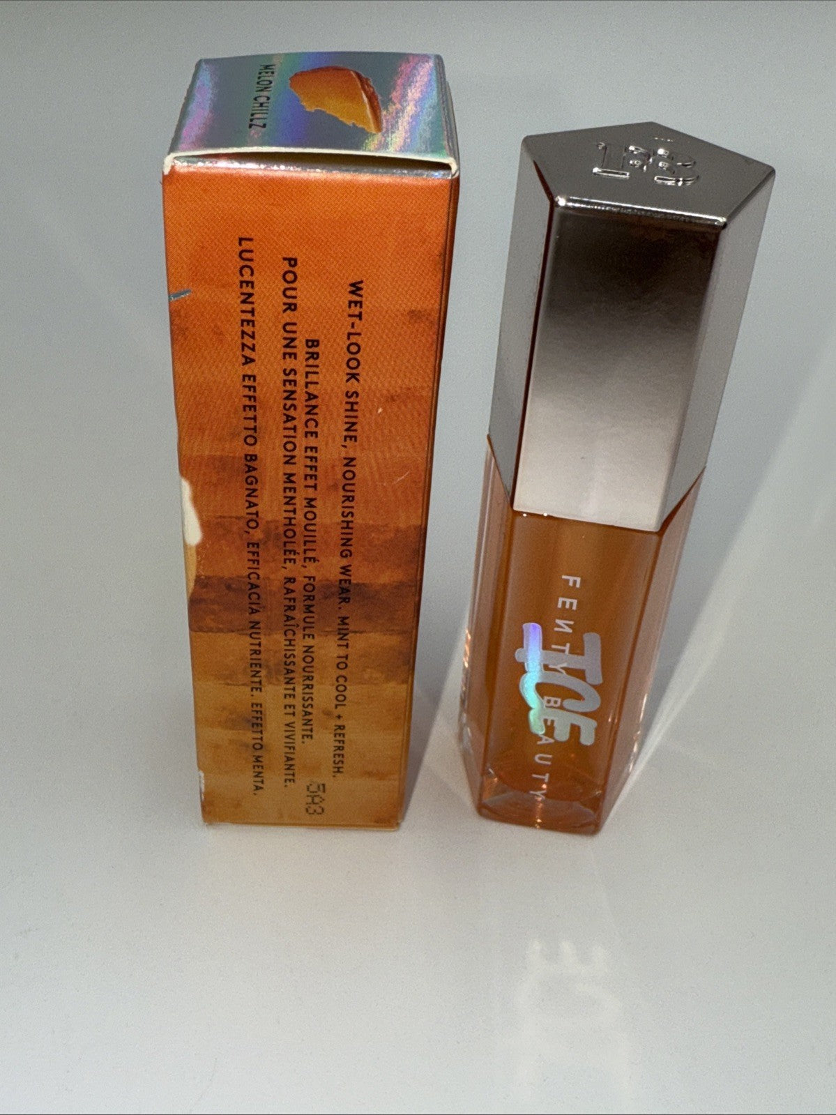 LIMITED EDITION Fenty Beauty Gloss Bomb ICE Cooling Lip Luminizer (MELON CHILLZ)