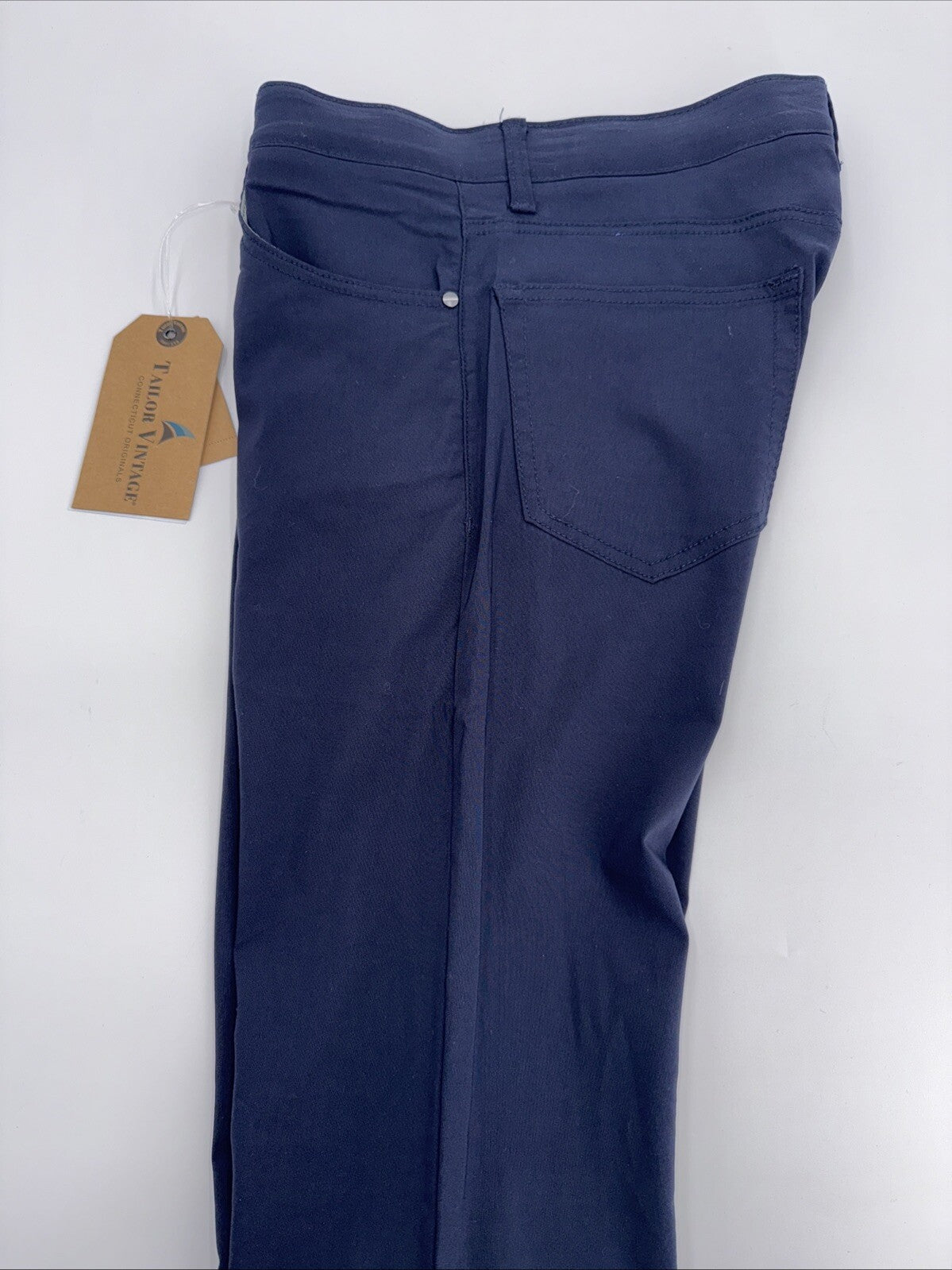 $108 Tailor Vintage Men's Canaan Performance Tech Pants Slim Fit- Navy -30W 32L