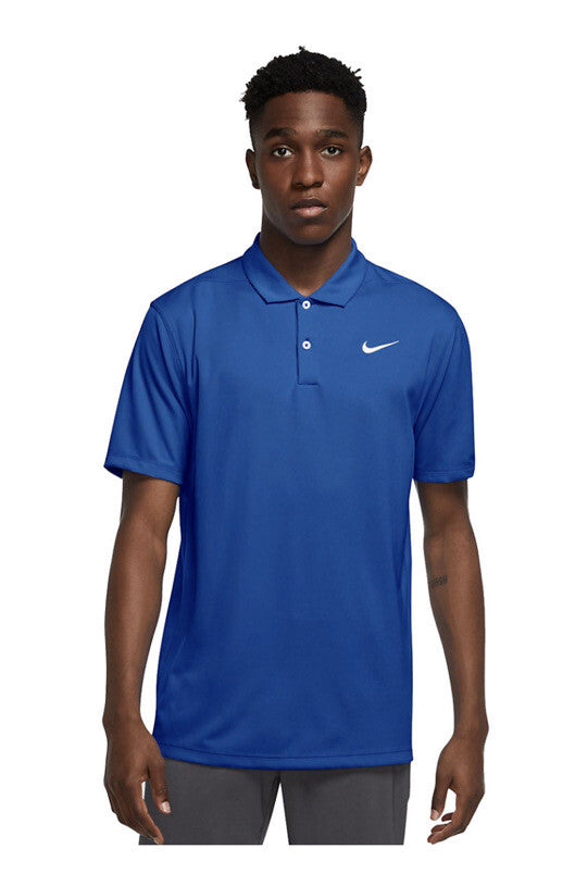 $50 Nike Men's Dri-FIT Short Sleeve Golf Polo FZ5646 -Royal Blue - Small - NEW