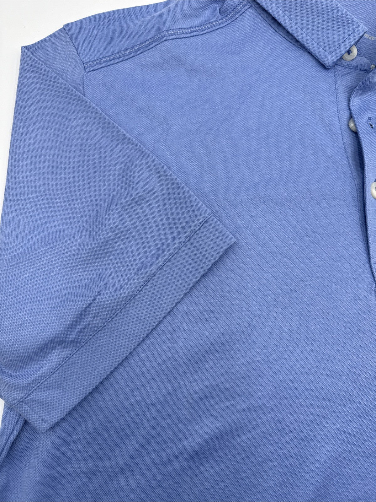 $100 Tommy Bahama Men’s Soft Polo Shirt ST227527SR- Rococo Blue-Large -NEW
