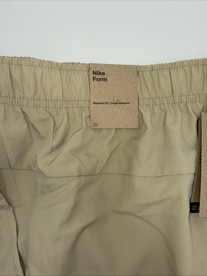 $60 Nike Form Tapered Versatile Pants Lightweight Jogger FB7497-Beige-Large