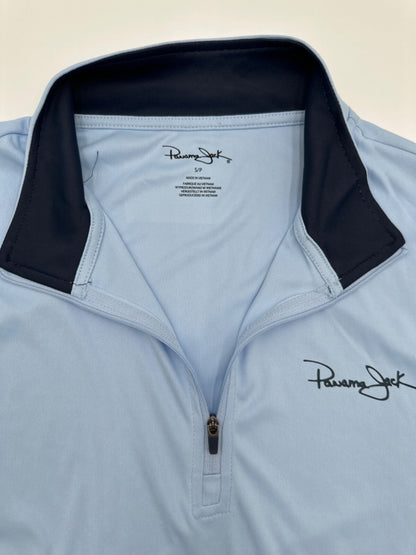 $78 Panama Jack Men’s 1/4 Zip Long Sleeve Shirt- Blue - Small- New With Tag