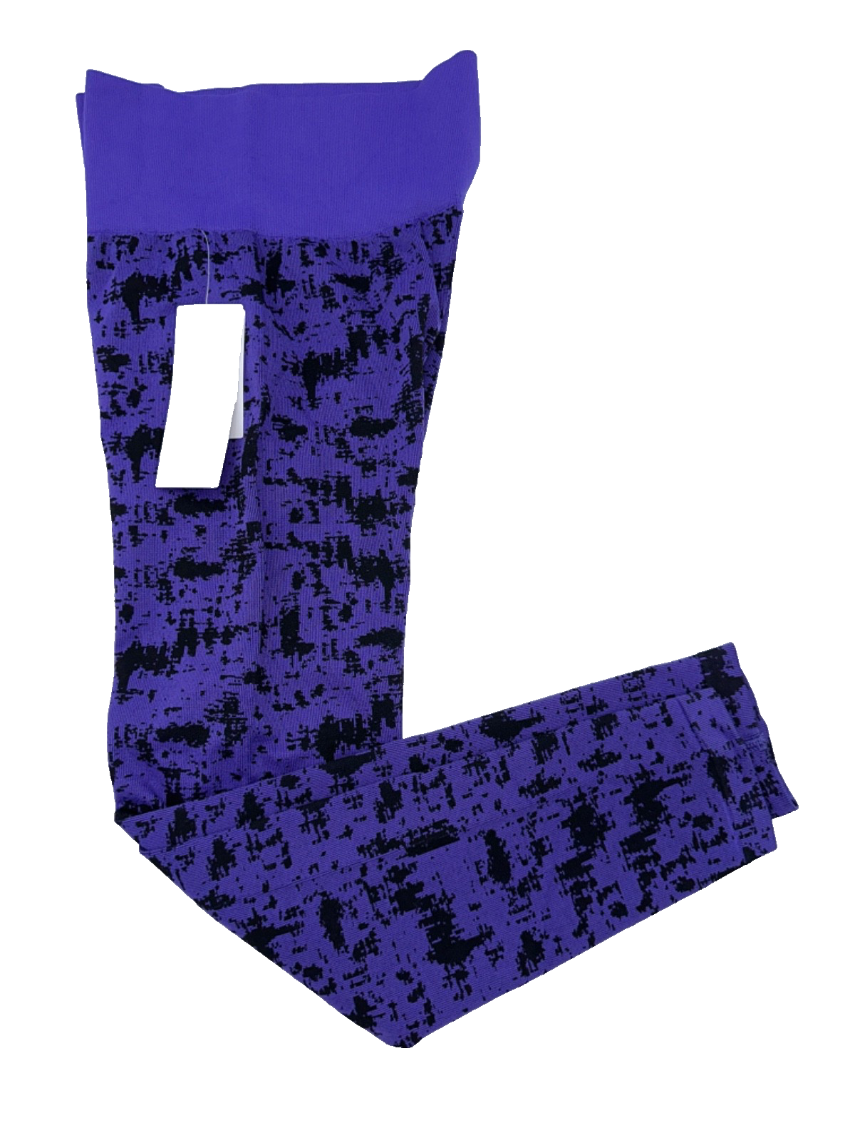 $72 Z BY ZELLA Women’s High Waisted Athletic Leggings - Purple/Black - Medium