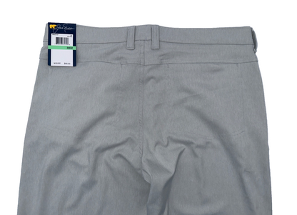 $80 Jack Nicklaus Men's Golf High Rise Pants - Light Grey - Size: 34W x 32L