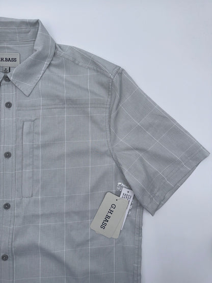 $60 G.H. Bass Men’s SS Cationic Shirt - Glacier Gray - Medium - New With Tags