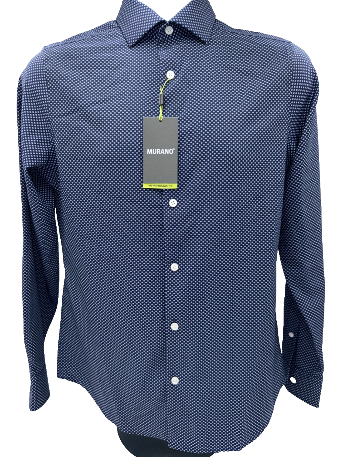 $80 Murano Men’s Button-Down Shirt - Y35WM106 - Navy - Small - New With Tag