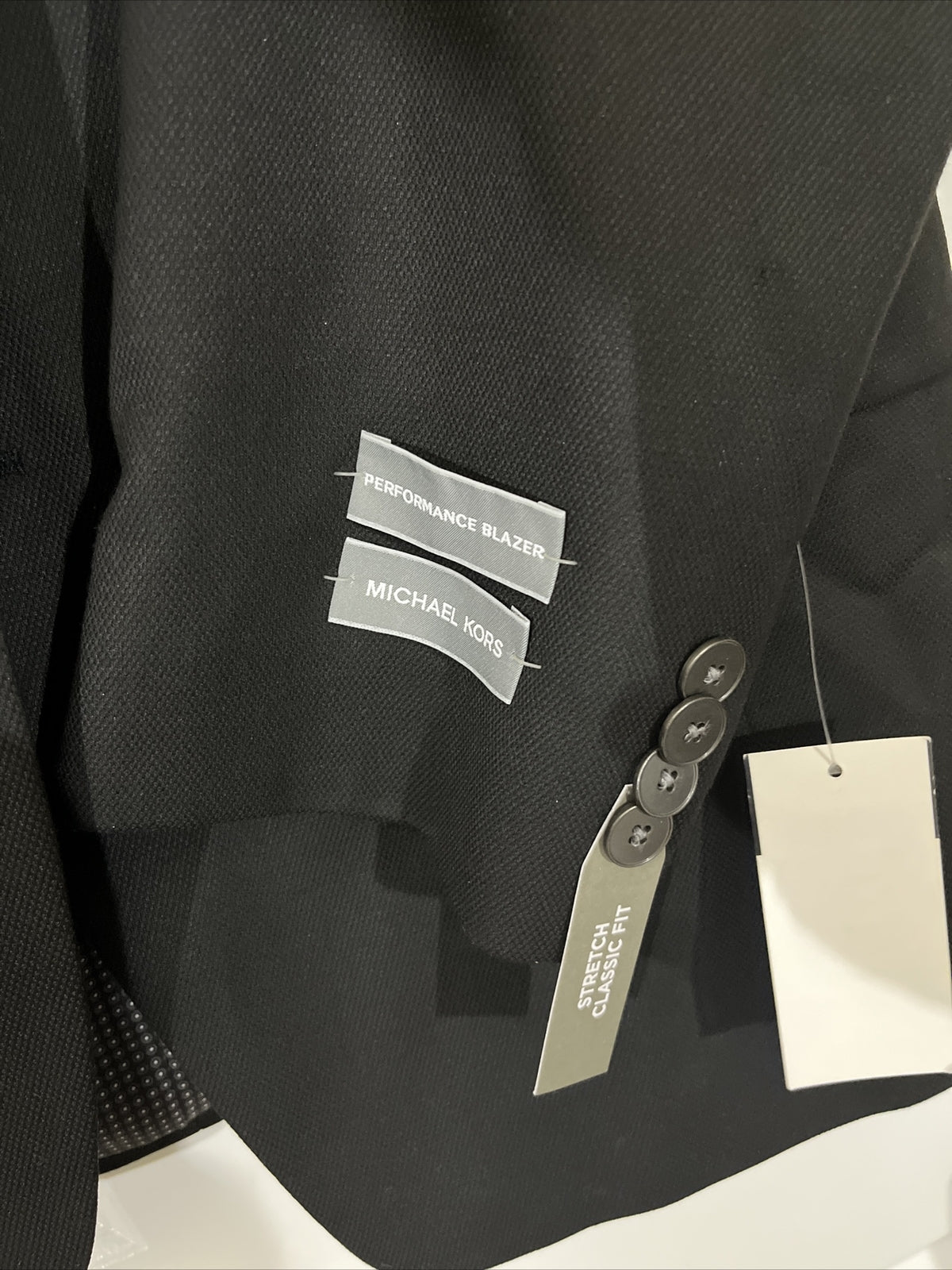 Michael Kors Mens Dress Jacket Keith 1KUY0001 - 38REG - Black- NWT $295