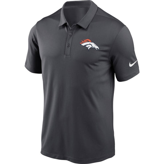 $68 Nike Men's Denver Broncos Polo  Shirt - Charcoal - Small - New With Tags