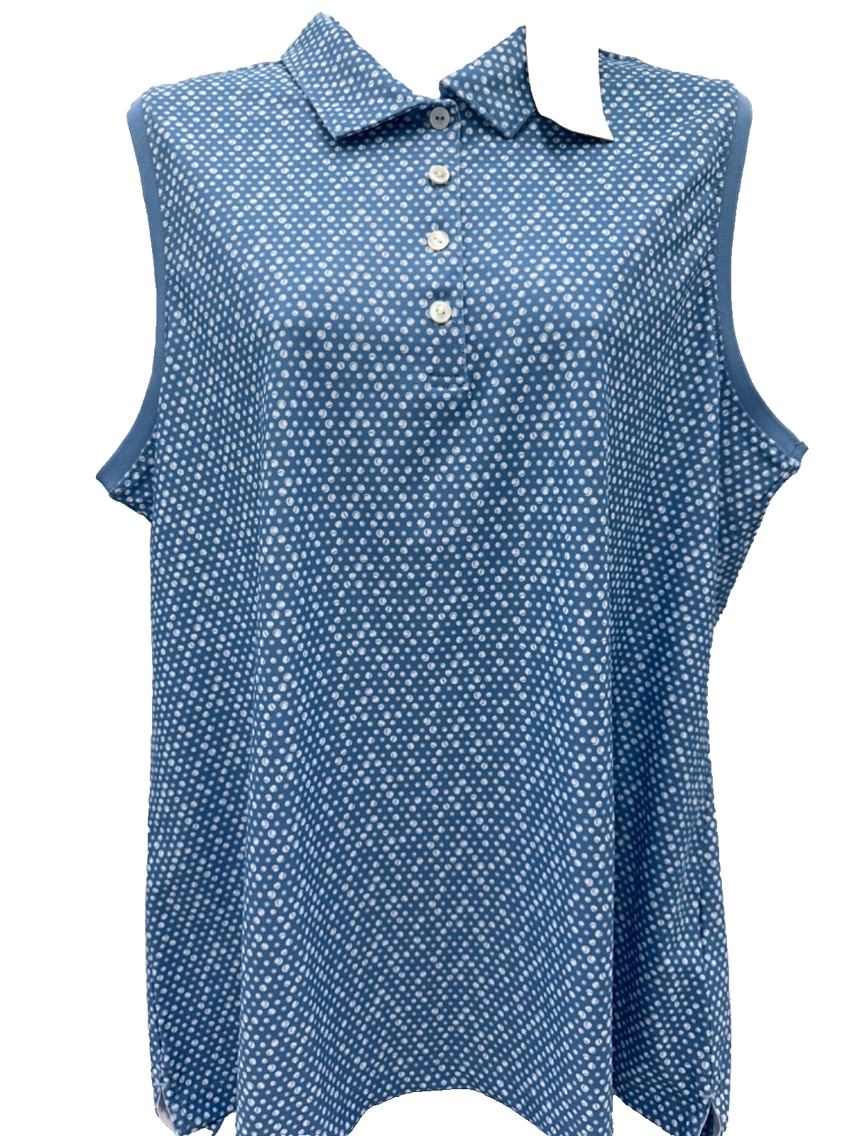 $85 Peter Millar Women's Short Sleeve Polo Shirt - Blue - XLarge - New