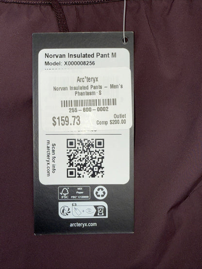 $200 Arc’teryx Men’s Norvan Insulated Pants - Phantasm Brown-Small- New Tag