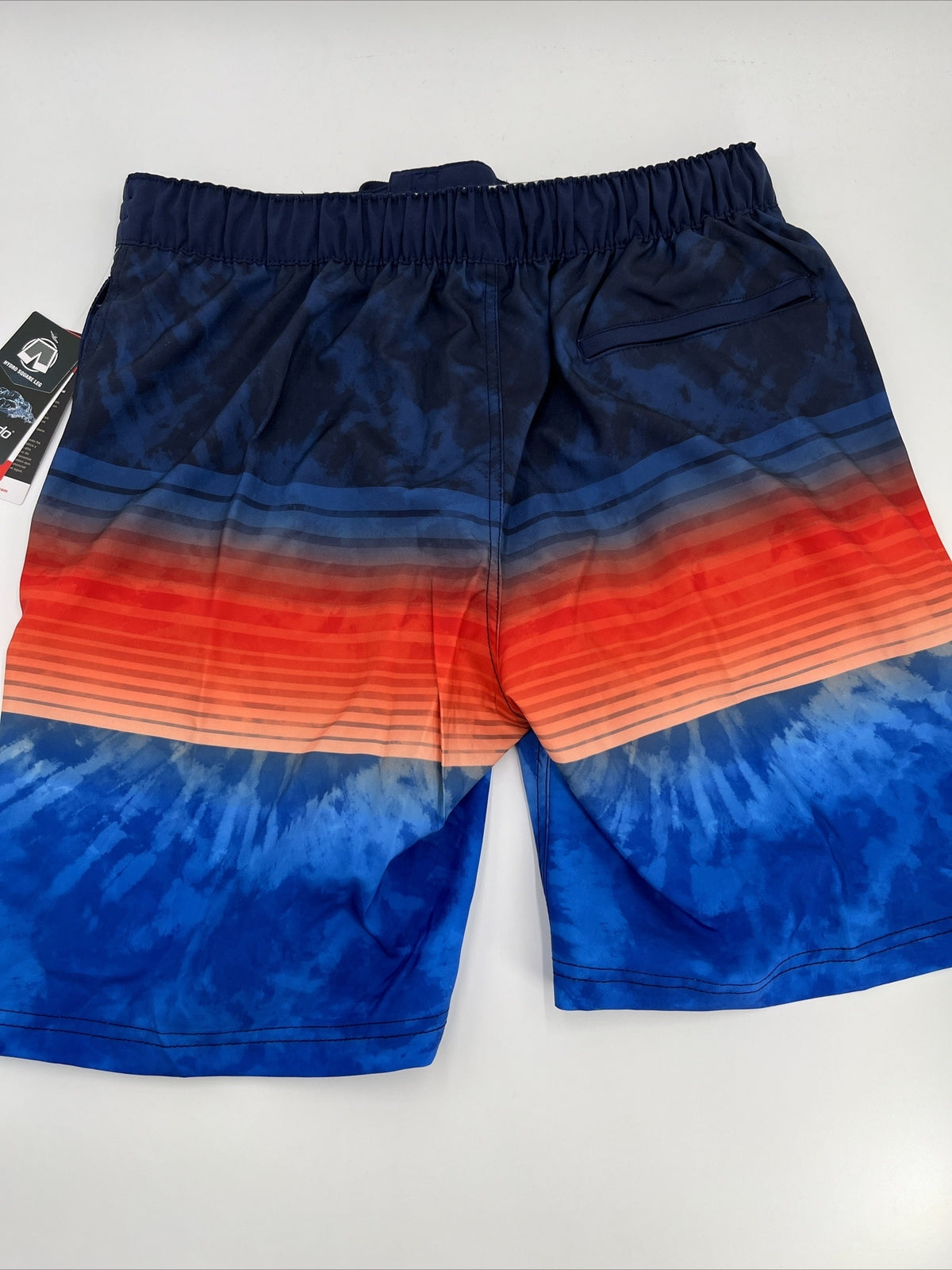 $62 Speedo Men’s Bondi 9""  Comfort Stretch Lined Boardshorts-Red Blue-Medium