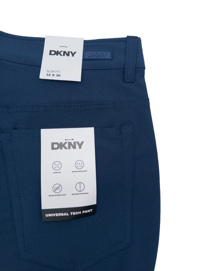 $90 DKNY Men’s Universal Tech Pant - Size 32W x 30L -Navy Voyager -New With Tag