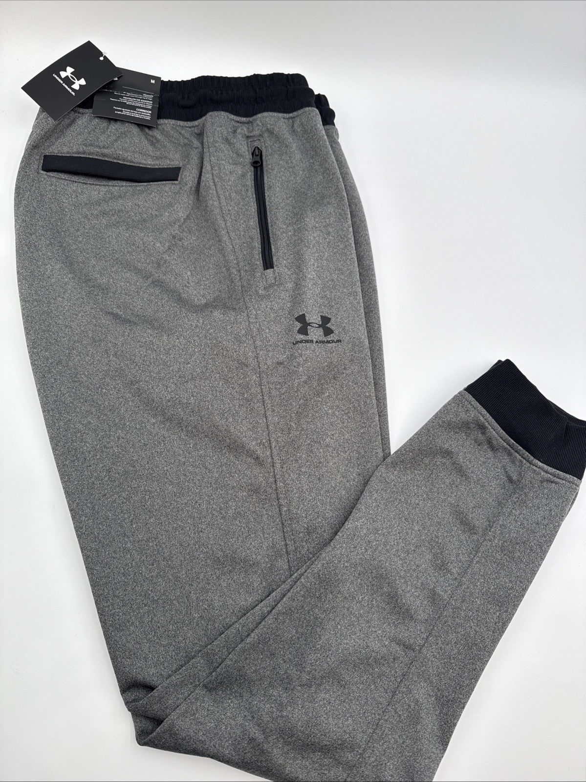 $60 Under Armour  Men’s Tricot Performance Joggers- Grey - Medium- New with tag