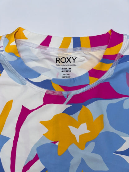 $60 Roxy Women’s Long Sleeve Rash Guard Top - Multi Color - Medium- New