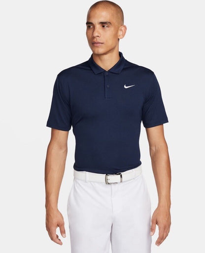 $50 Nike Men's Dri-FIT Golf Polo Shirt FZ5646 - Navy Obsidian- Medium - New Tags