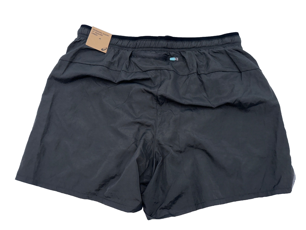 ASICS Men’s Woven Lined Running Shorts 5”- Charcoal - Small - New With Tag