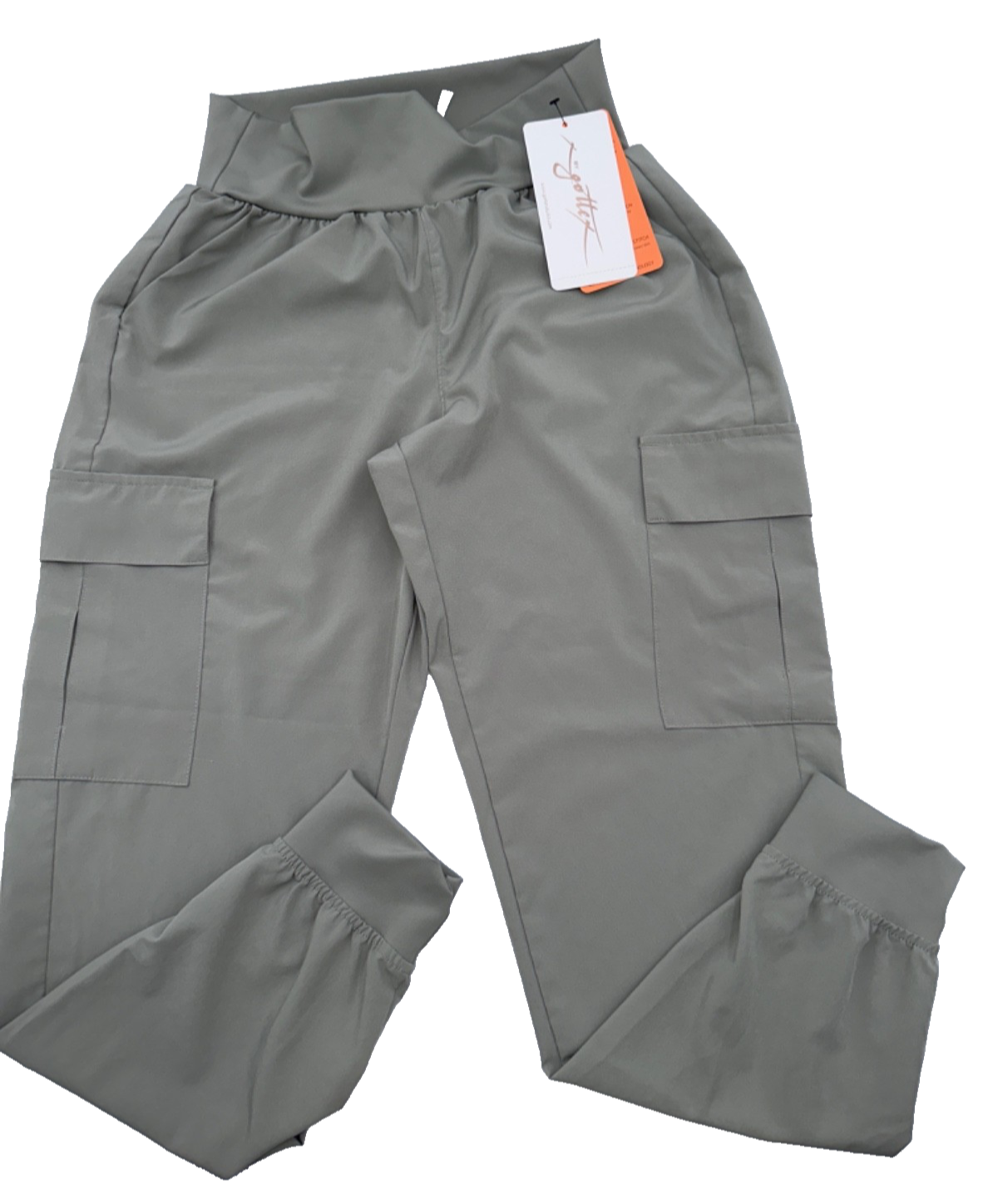 $79 Gottex Women's Cargo Pants - Grey Sage - Medium - New With Tags
