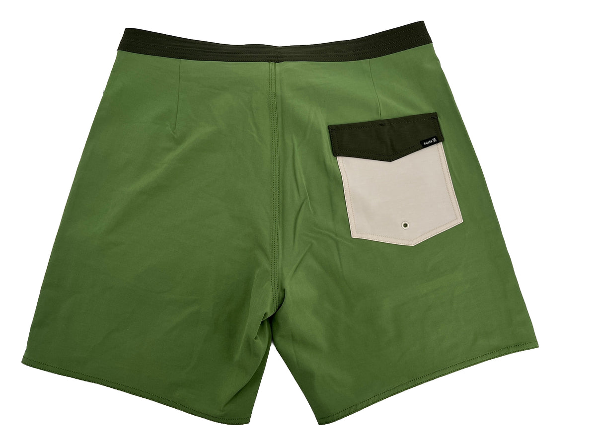 $69 Roark Men’s Chiller 17” Mixtape Boardshorts Trunks-Jungle Green-30W- New Tag
