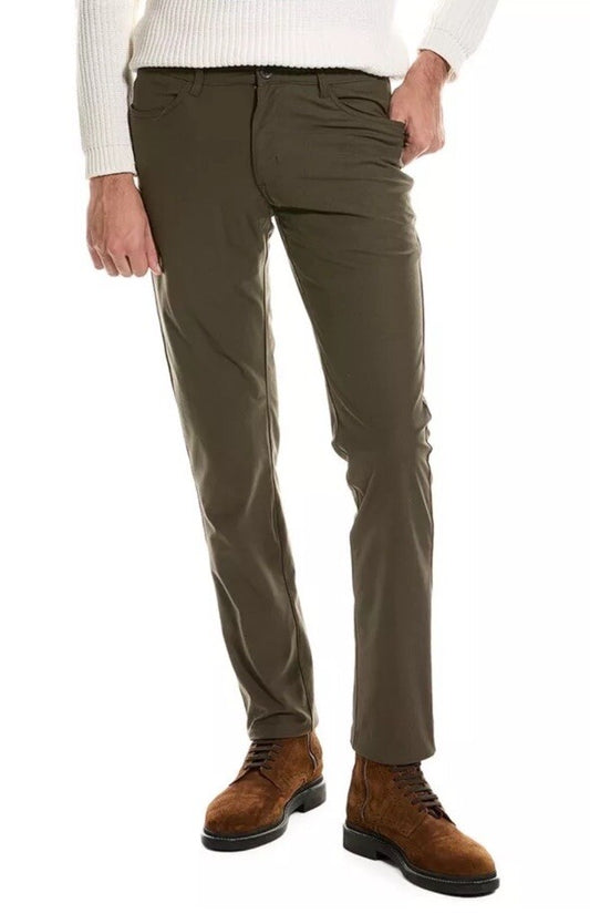 $95 Vintage 1946 Men’s Tech Power Stretch 5-Pocket Pants- Olive - Size: 32W-New