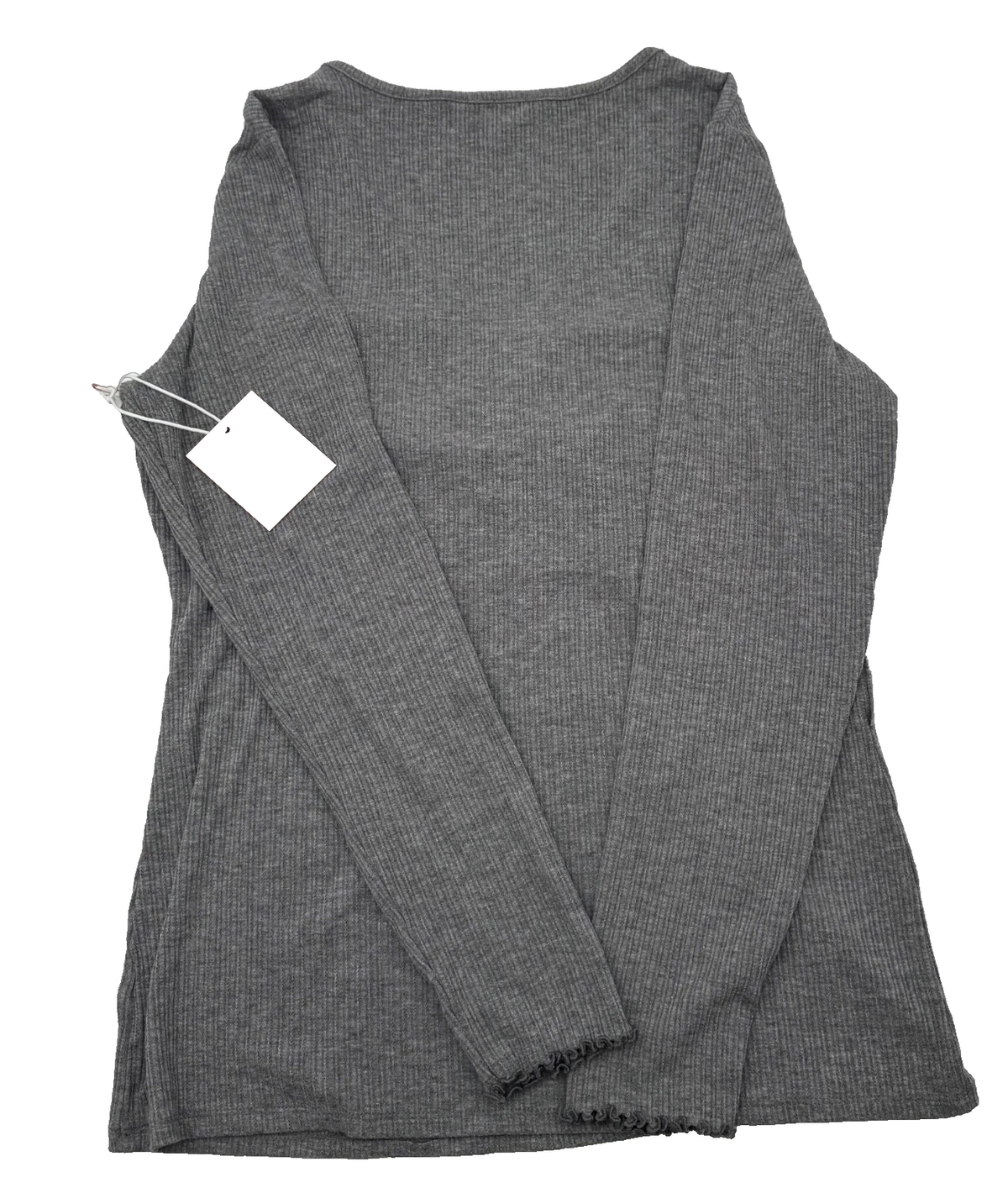 LC Lauren Conrad Women’s- Cozy Longsleeve Shirt- Grey- Large-New Tag