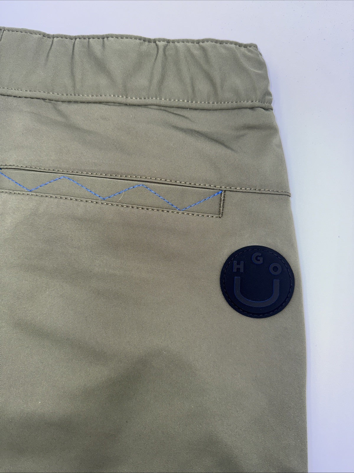 $138 HUGO HUGO Men’s Geiko Woven Pants Trousers- Open Green- Size: Medium-New
