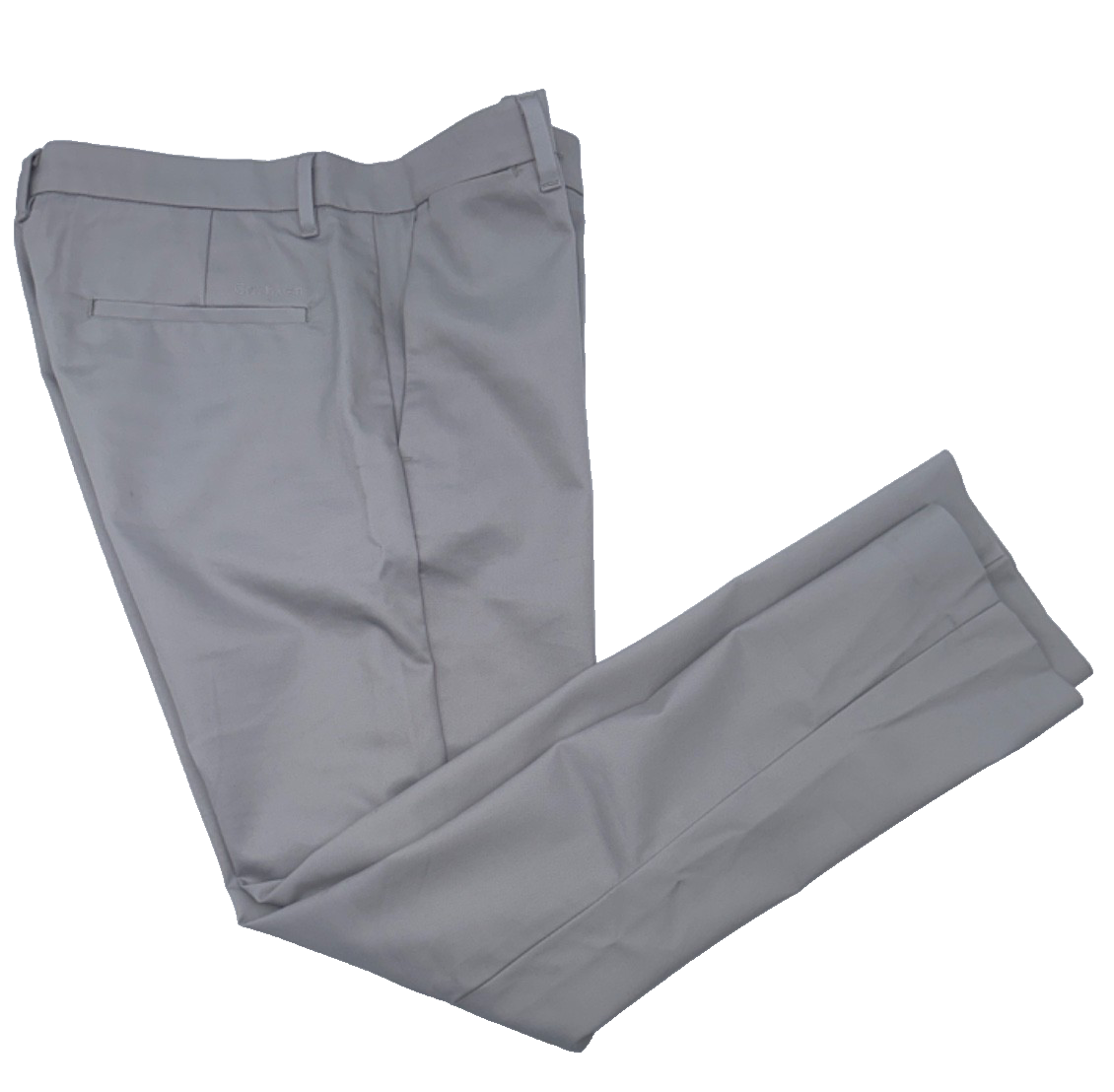 $90 Calvin Klein Men's Modern Stretch Trouser Pants - Alloy - 33W x 30L - New