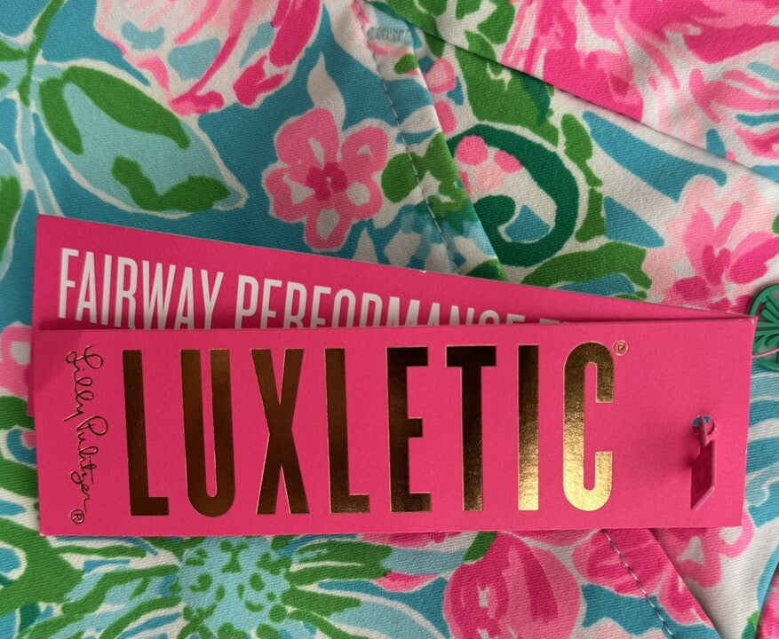 Lilly Pulitzer -Reid Short Leaf it Wild Golf Amalfi Blue-Size 00 NWT Retail $108