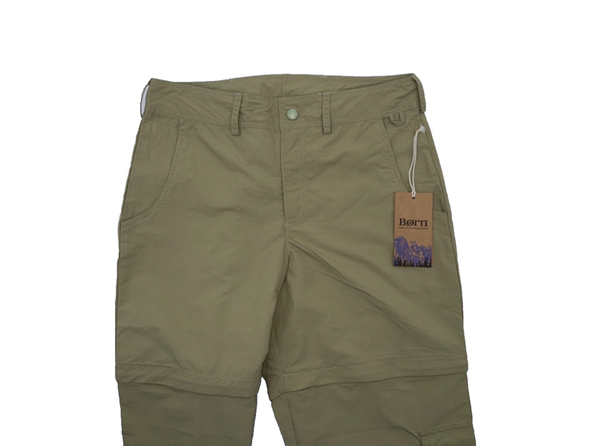 $70 BORN OUTDOOR Women’s Convertible Cargo Pants - Eucalyptus - Medium - New Tag