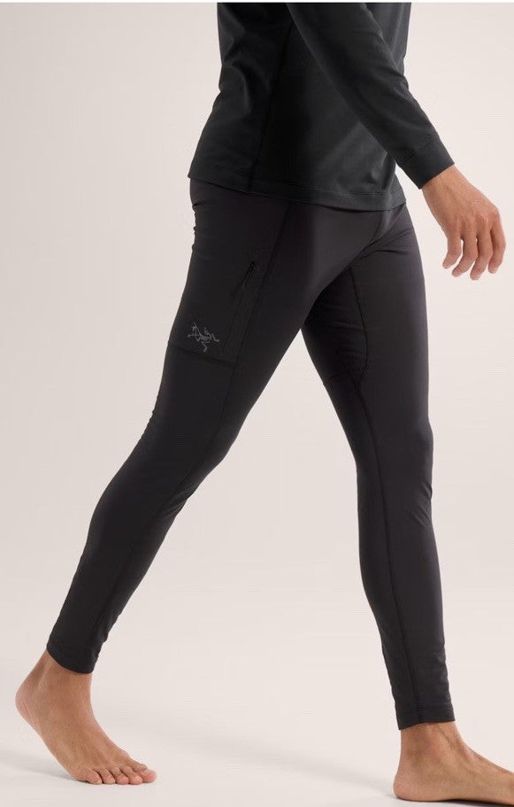 $100 Arc'teryx Men’s Rho Hybrid Bottoms Stretch -  Black - Small- New Tags