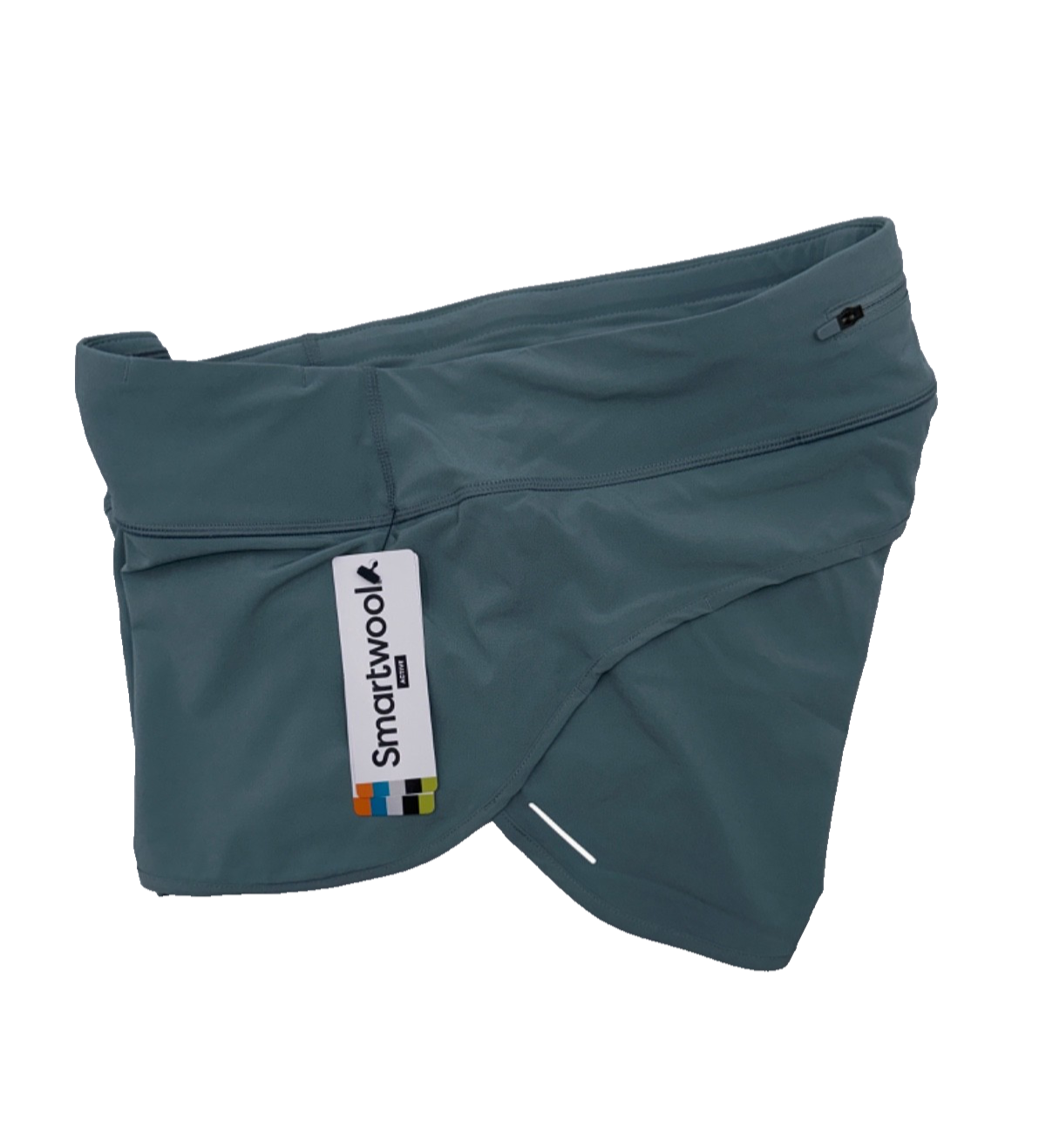 $60 SmartWool Women's Active Lined Shorts Built-In Briefs - Lead - Medium - New