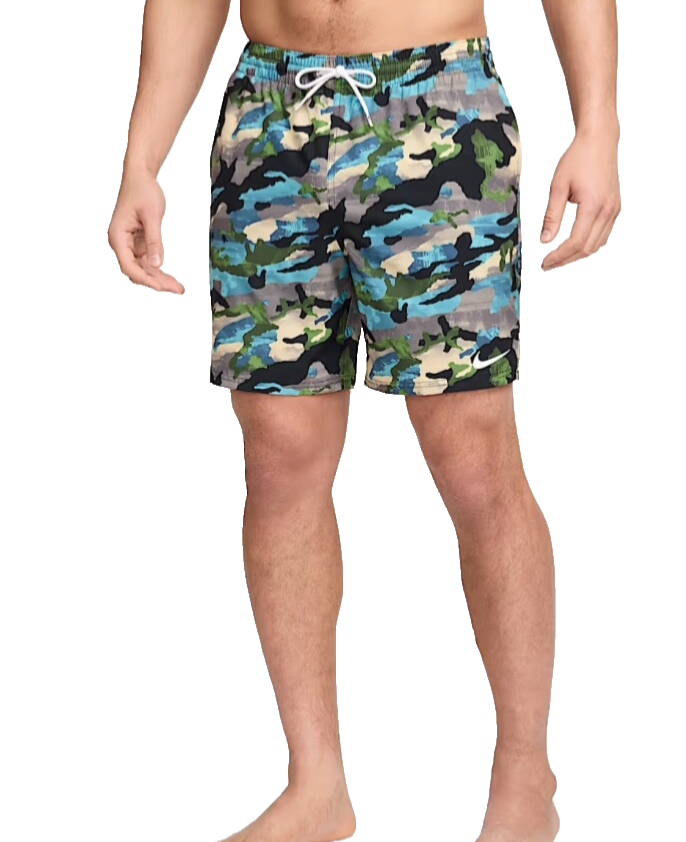 $68 NIKE Men’s-Swim 7” Volley Swim Shorts- Classic Camo- Medium- New Tag