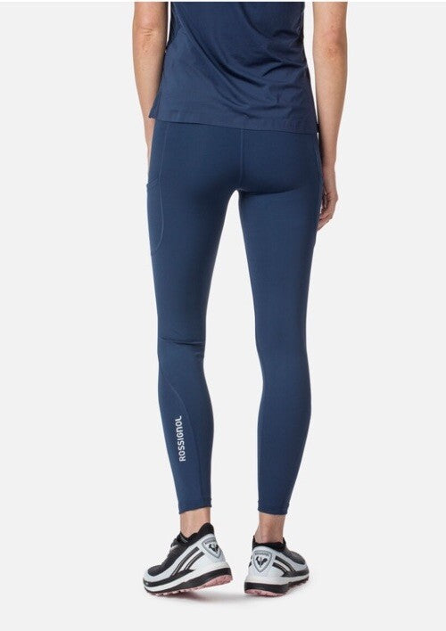 $95 Rossignol Women’s Stretch Full Length Running Tights- Navy- XLarge -New Tags