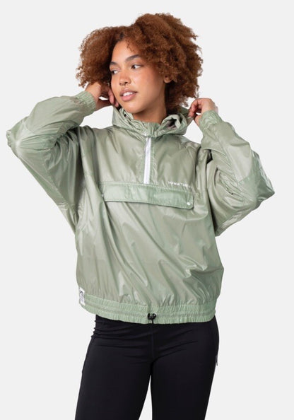 $120 Kari Traa Women’s Pauline Jacket Rain/Run Training-Slate Green- Medium- New