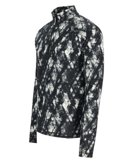 $119 Obermeyer Men’s Flex 1/4-Zip Mid-Layer Top- Descent Black/White - Medium