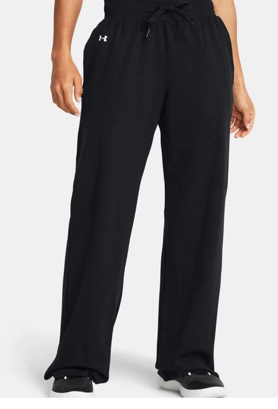 $70 Under Armour Women’s MOTION Open Hem Pants 1383721-001-Black-Medium-New Tag