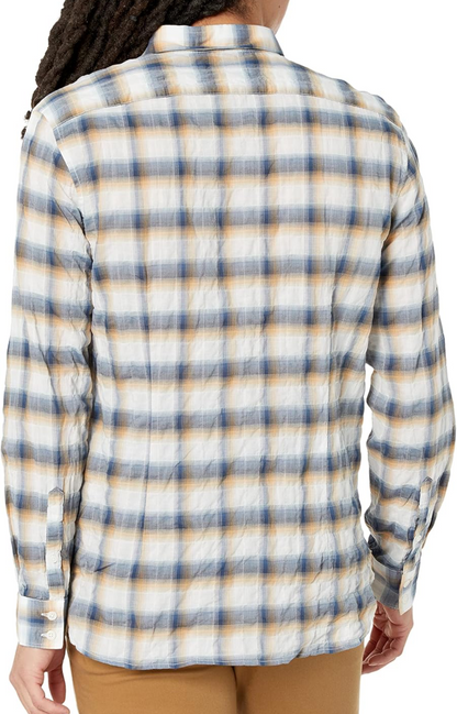 $198 John Varvatos Men's Ross Long/S Shirt - China White - Small - New With Tags