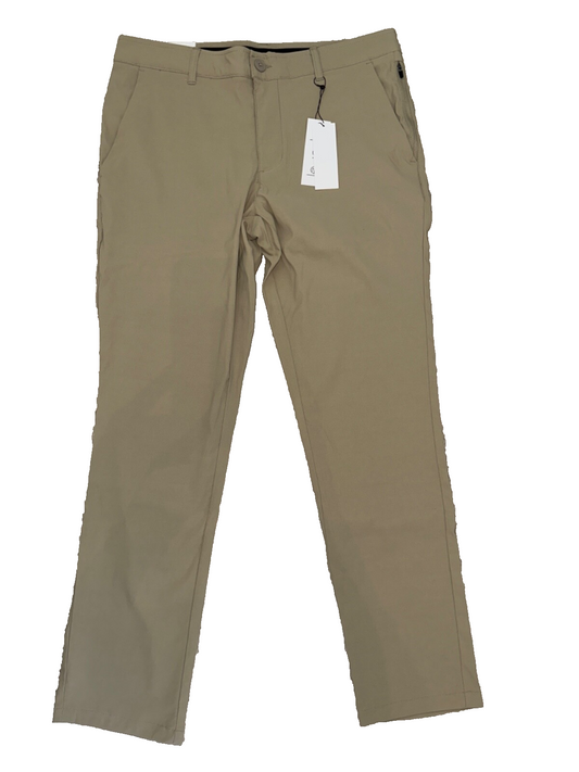 $90 DKNY Men's Essential Tech Chino Pant - Khaki - 32W x 30L - New With Tags