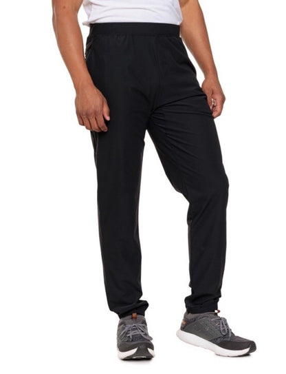 $60 Hurley Men's Bootcamp Block Logo Active Woven Joggers- Black - Small - New