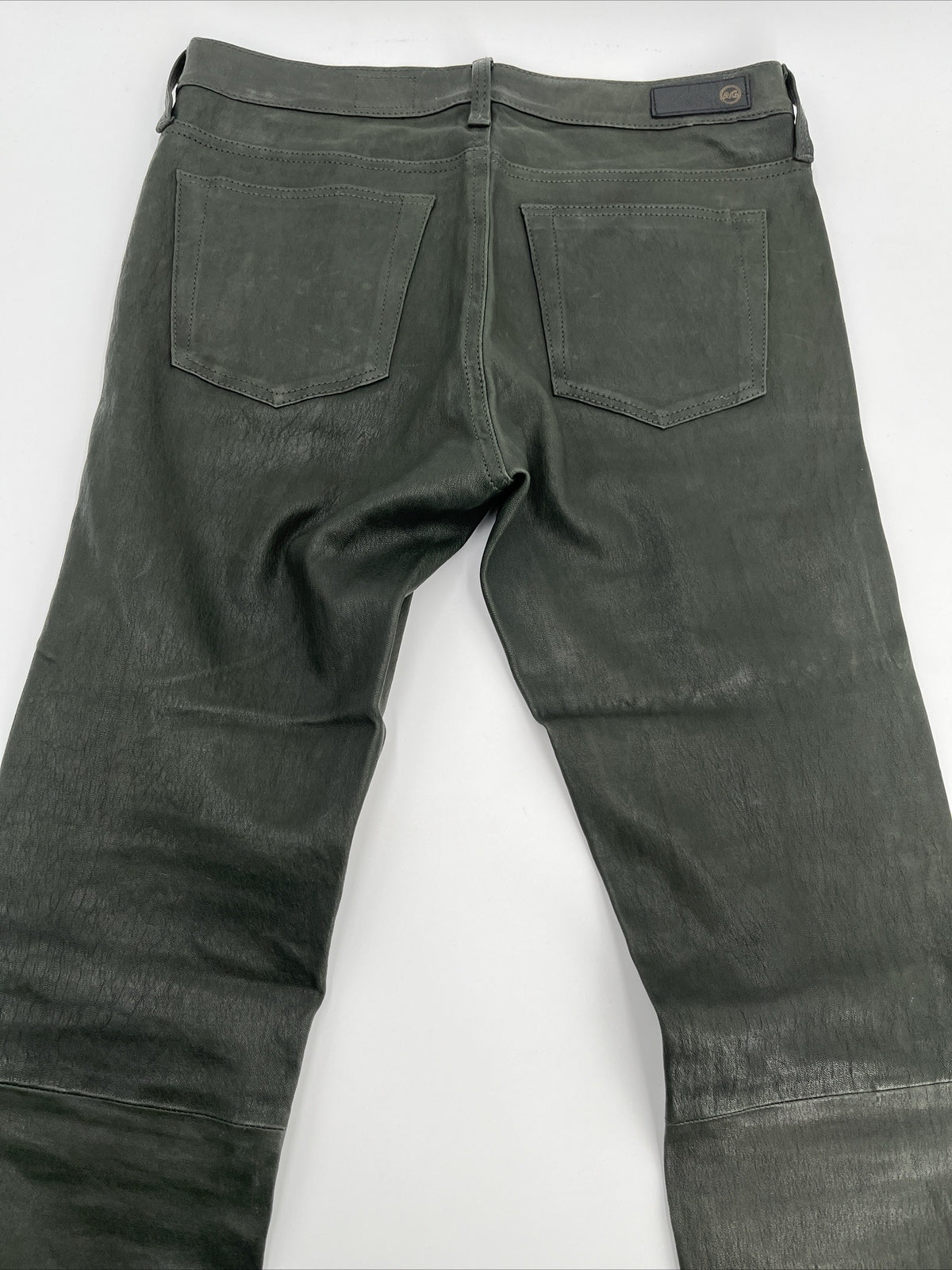 $975 Adriano Goldschmied AG Women’s The Legging Super Skinny Pants-Olive-27W-NEW